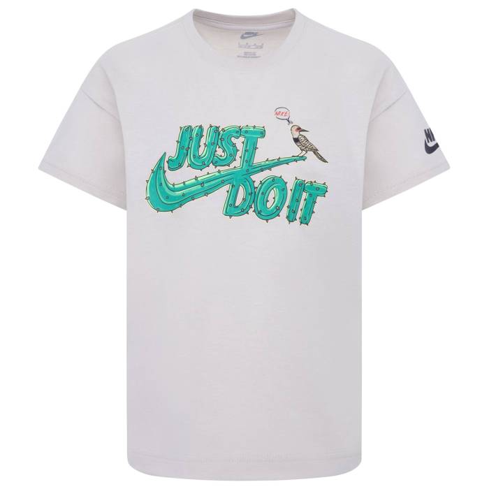 【★百貨店SALE★6/11真夜中2時迄】ナイキ Nike 【 Graphic Icon T-Shirt Boys\u0027 Preschool Sanddrift/Brown 】 グラフィック アイコン ティーシャツ お坊っちゃん キッズ 赤銅色 赤銅色