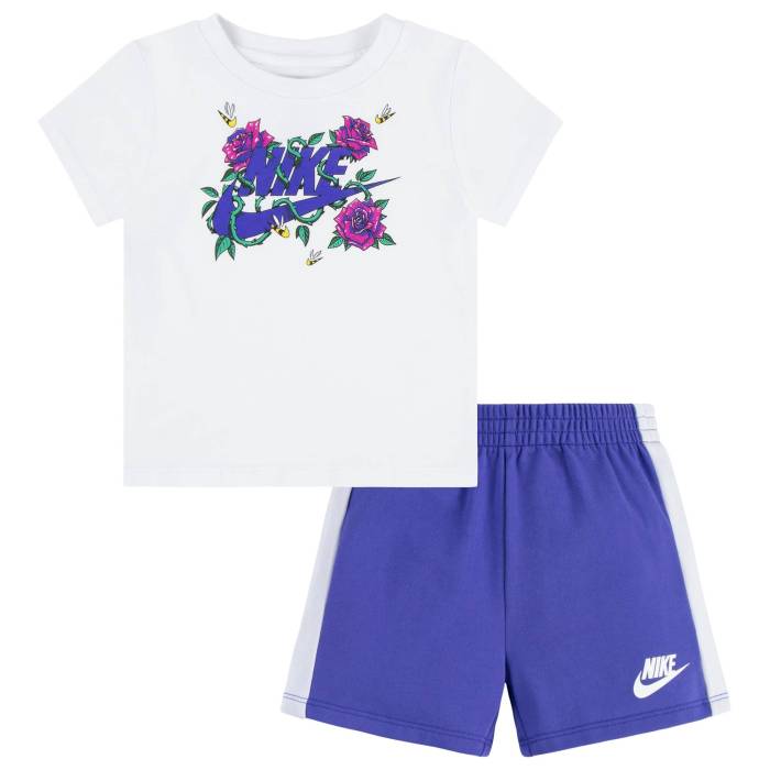 ナイキ Nike 【 Boxy T-Shirt & Shorts Set Boys' Toddler Persian Violet/Purple 】 Tシャツ ショーツ ベビー 紫・バイオレット Purple 紫・パープル｜スニケス