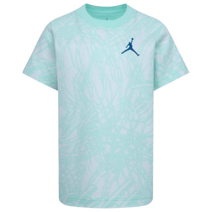 ナイキ ジョーダン Jordan 【 Net Flight Aop Short Sleeve T-Shirt Boys' Preschool Green/White 】 ネット Flight フライト Sleeve スリーブ Tシャツ ジュニア キッズ green 緑・グリーン 白色 ホワイト