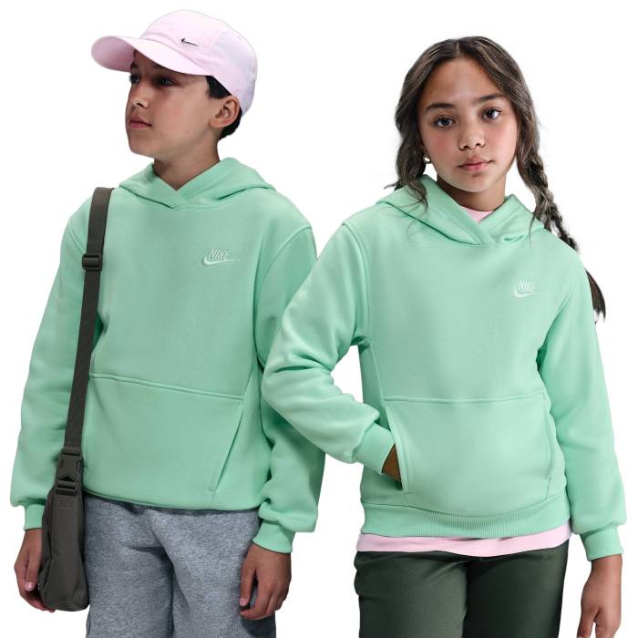 【★百貨店SALE★6/11真夜中2時迄】ナイキ Nike 【 Nsw Club Fleece Hoodie Boys\u0027 Grade School Mint Foam/White 】 野球クラブ フリース フーディー パーカー お坊っちゃん キッズ 白いこと 白いこと