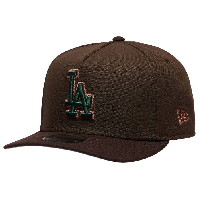 ニューエラ New Era 【 Dodgers 9Fifty A-Frame Curve 40Th Cap Men's Burnt Wood/Green 】 ドジャース キャップ 帽子 メンズ green 緑・グリーン｜スニケス 15,052円