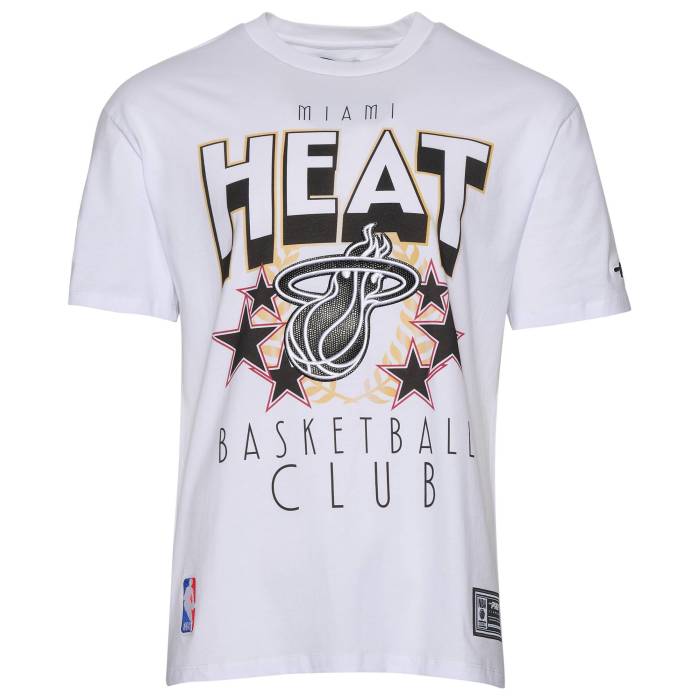 プロスタンダード Pro Standard 【 Miami Heat Empire Pro Drop Shoulder T-Shirt Men's White/Multi 】 マイアミ ヒート プロ Tシャツ メンズ 白色 ホワイト