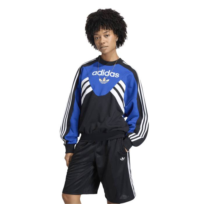【★百貨店SALE★6/11十二時2時迄】アディダス Adidas 【 Argentina Cutline Crew Sweater Men\u0027s Blue/White 】 アルゼンチン 労働者の一団 調教師 メンズ 青み 青色 白いこと 白いこと