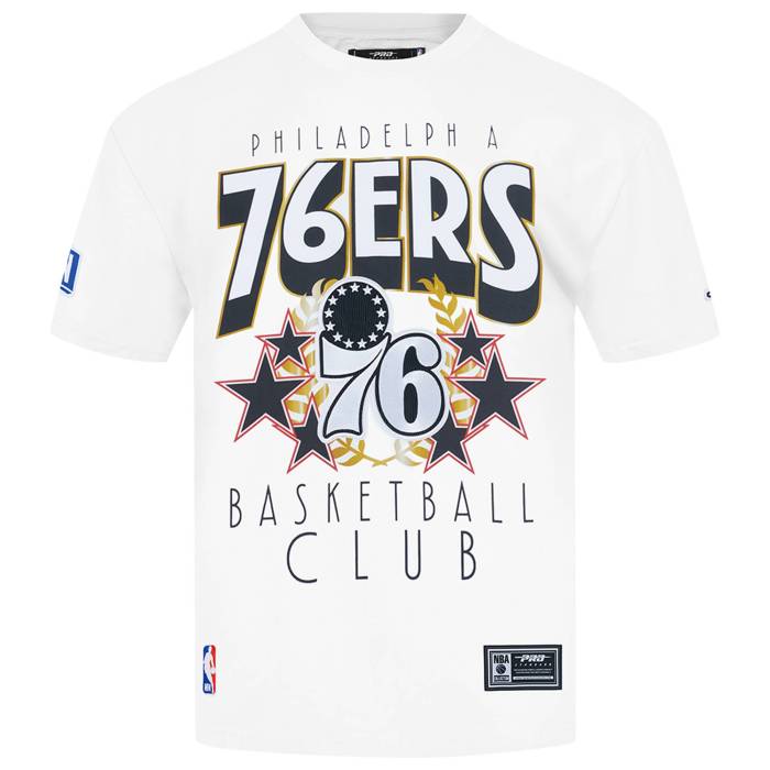 プロスタンダード Pro Standard 【 76Ers Empire Pro Drop Shoulder T-Shirt Men's White/Multi 】 76ers セブンティシクサーズ プロ Tシャツ メンズ 白色 ホワイト｜スニケス