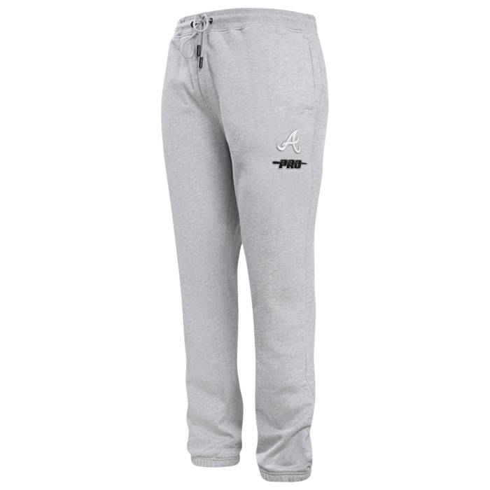 プロスタンダード Pro Standard 【 Braves Classic Sweatpants Men's Grey/White 】 ブレーブス クラシック ロングタイツ メンズ 灰色 グレー 白色 ホワイト