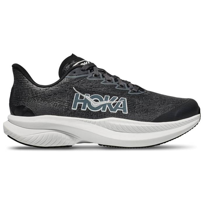 【★百貨店SALE★6/11真夜中2時迄】Hoka 【 Mach 6 Girls\u0027 Grade School Black/White 】 お坊っちゃん キッズ 黒いこと 黒いこと 白いこと 白いこと