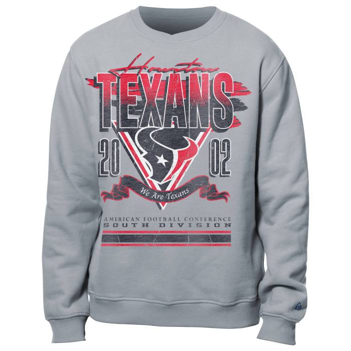 【★百貨店SALE★6/11十二時2時迄】ニュー内鰓 New Era 【 Texans Crew Sweatshirt Men\u0027s Multi/Grey 】 テキサンズ 労働者の一団 汗水 調教師 メンズ 薄墨色 薄墨色
