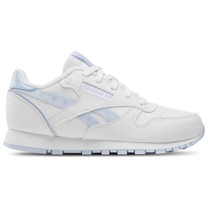 リーボック Reebok 【 Classic Leather Step N Flash Girls' Preschool Y2K Blue/White 】 クラシック レザー ジュニア キッズ 青色 ブルー 白色 ホワイト