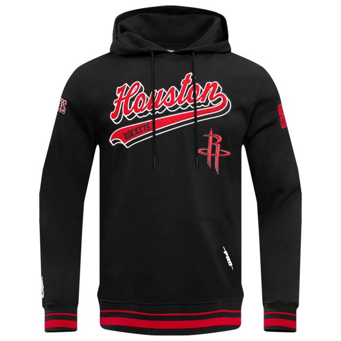 【★百貨店SALE★6/11真夜中2時迄】労働者階級標準尺度 Pro Standard 【 Rockets Script Tail Rib Flc Po Hoodie Men\u0027s Black/Black/Red 】 ロケッツ 原作 フーディー パーカー メンズ 黒いこと 黒いこと Red 赤・赤いこと