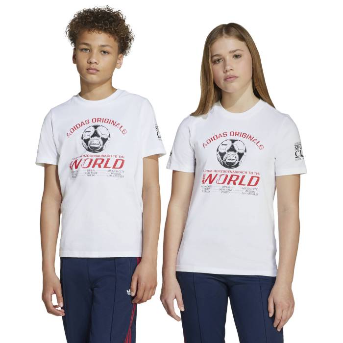 アディダス Adidas 【 Classic Sport T-Shirt Boys' Grade School White/Black 】 クラシック Tシャツ ジュニア キッズ 白色 ホワイト 黒色 ブラック