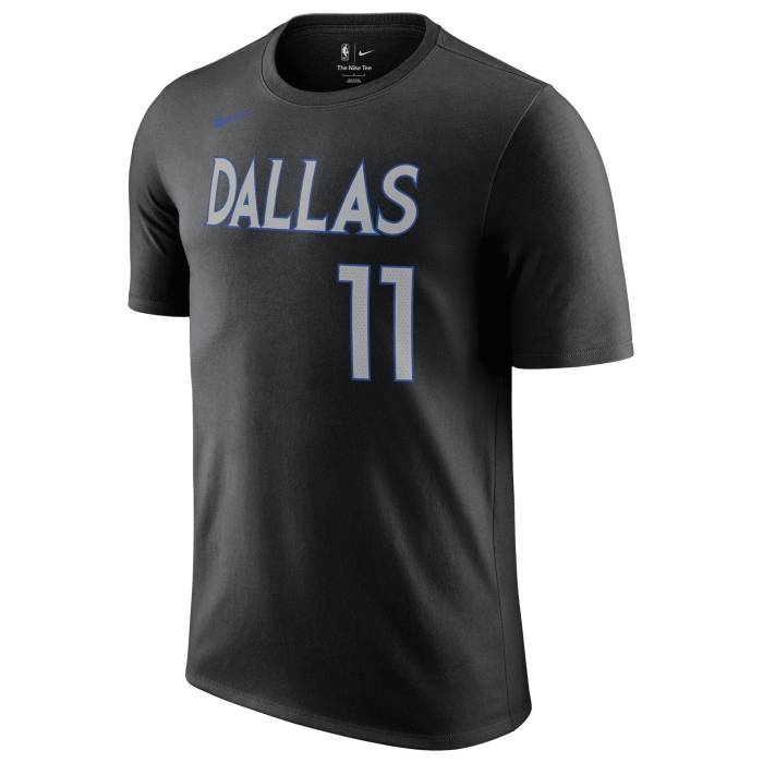ナイキ Nike 【 Mavericks Essential Statement Nn T-Shirt Men's Black/Multi 】 マーベリックス Tシャツ メンズ 黒色 ブラック｜スニケス