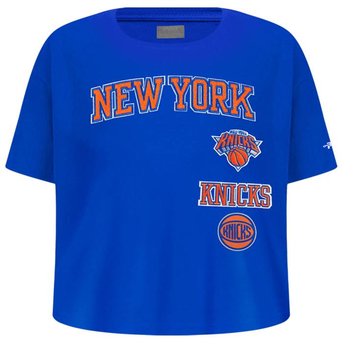 【★百貨店SALE★6/11真夜中2時迄】労働者階級判定基準 Pro Standard 【 New York Knicks Retro Classic Ss Boxy Tee Girls\u0027 Grade School Royal Blue 】 ニックス レトロ 古典派音楽 ティーシャツ お坊っちゃん キッズ 青碧 青碧