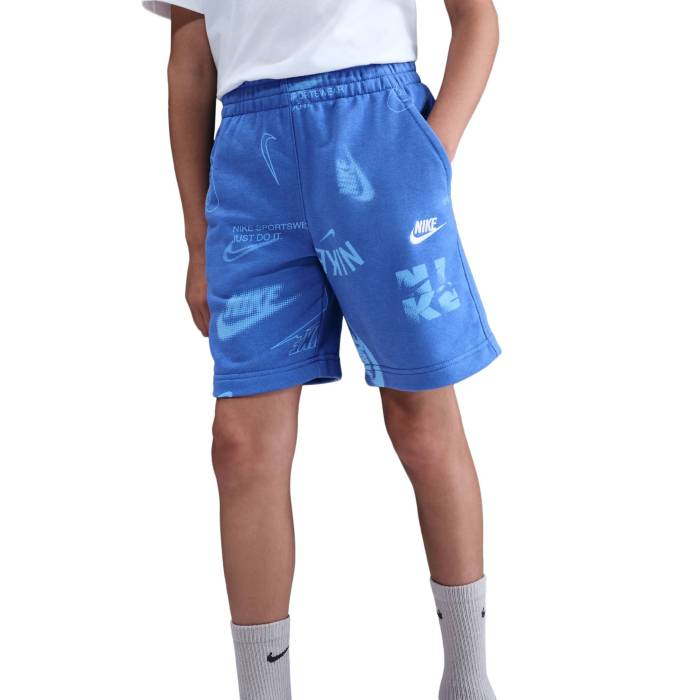 【★百貨店SALE★6/11十二時2時迄】ナイキ Nike 【 Nsw Club French Terry Shorts Nrg Boys\u0027 Grade School Comet Blue/White/Comet Blue 】 野球クラブ さる股引き お坊っちゃん キッズ 青み 青色 白いこと 白いこと