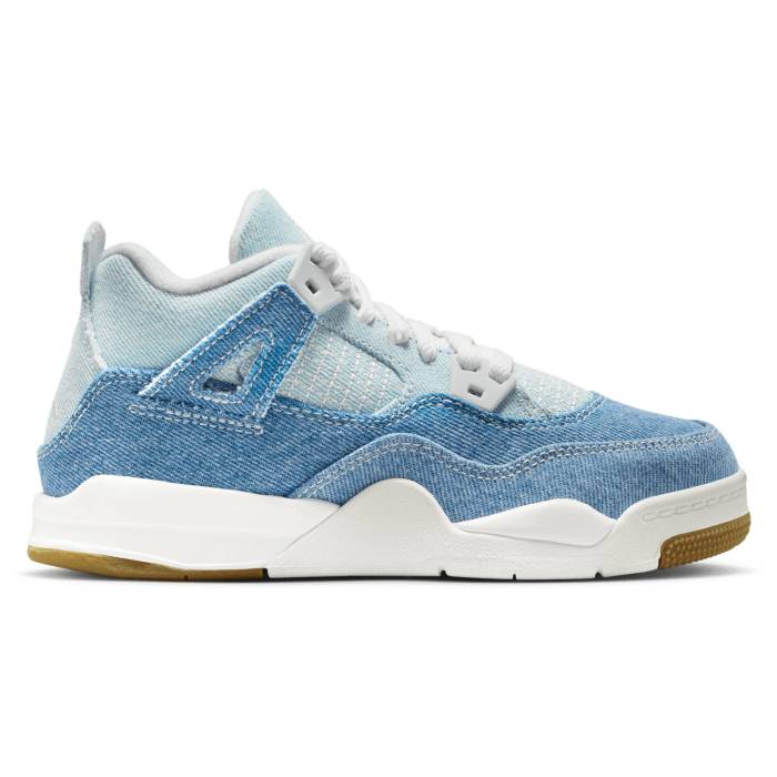 【★百貨店SALE★6/11真夜中2時迄】ナイキ ジョーダン Jordan 【 Retro 4 Tex Boys\u0027 Preschool Tan/Blue 】 レトロ お坊っちゃん キッズ 青碧 青碧