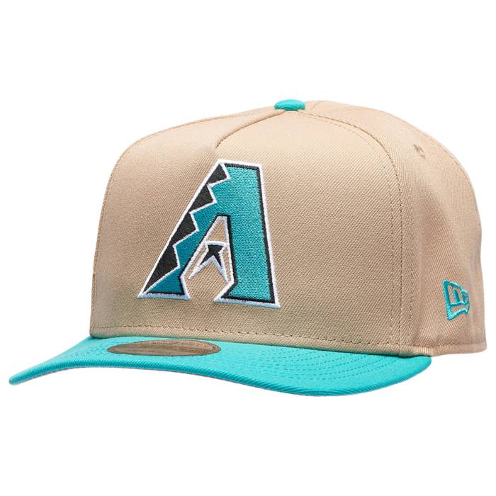 ニューエラ New Era 【 Diamondbacks 9Fifty Af Curve World Series Cap Men's Camel/Teal 】 ダイヤモンドバックス シリーズ キャップ 帽子 メンズ camel キャメル|スニケス