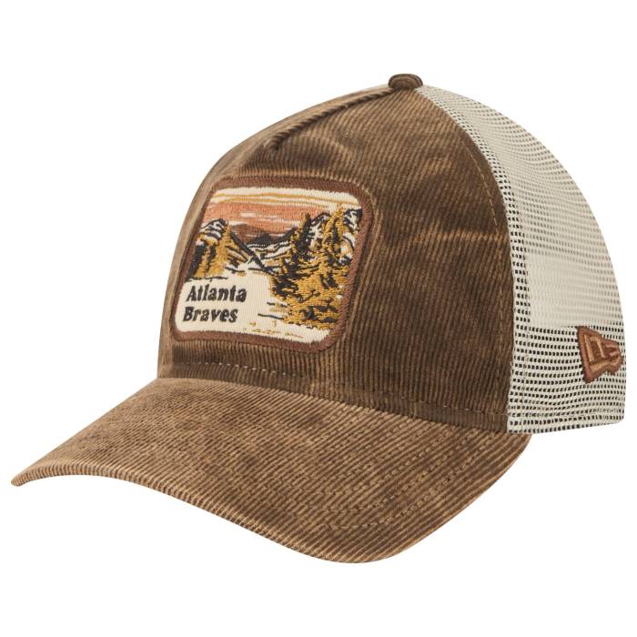 ニューエラ New Era 【 Braves Vintage Landscape Cap Men's Brown/White 】 ブレーブス vintage ビンテージ・ヴィンテージ キャップ 帽子 メンズ 茶色 ブラウン 白色 ホワイト