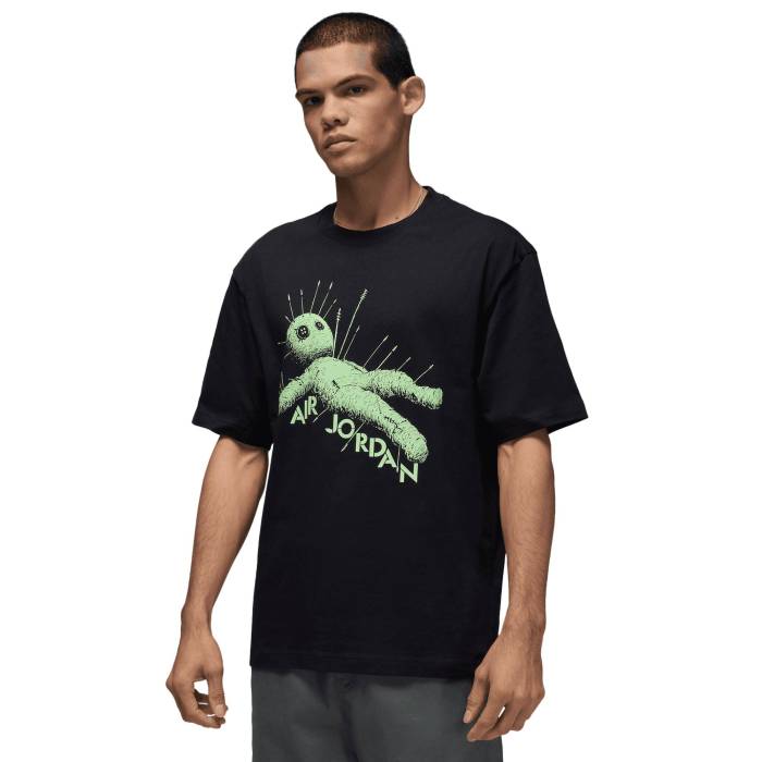 ナイキ ジョーダン Jordan 【 Aj 1 Vd Short Sleeve Crew Men's Black/Green 】 Sleeve スリーブ クルー メンズ 黒色 ブラック green 緑・グリーン|スニケス