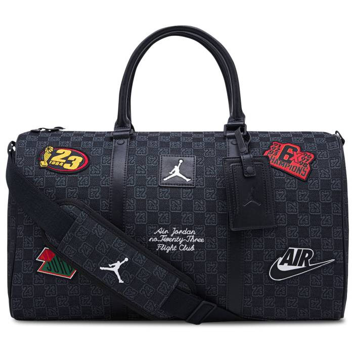 【★百貨店SALE★6/11真夜中2時迄】ナイキ ジョーダン Jordan 【 Monogram Duffel Bag Adult Grey/Black 】 ダッフル 御徒面子 ユニ一発やる 薄墨色 薄墨色 黒いこと 黒いこと
