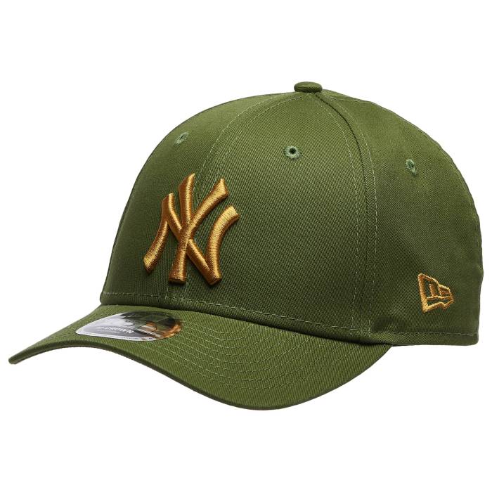 ニューエラ New Era 【 Yankees Ws Patch 9Forty Cap Men's Gold/Dark Green 】 ヤンキース キャップ 帽子 メンズ ゴールド green 緑・グリーン|スニケス