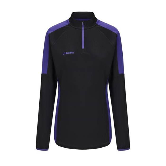 Sondico 【 Football Drill Top Womens Women Black/Purple 】 蹴球 レディース レディース 黒いこと 黒いこと Purple 紫・パープル