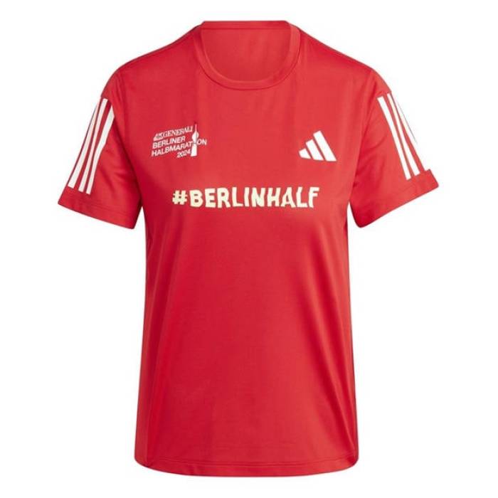 アディダス Adidas 【 Ber Half Short-Sleeve Performance Gym Top Women Red 】 二分の一 演奏 レディース Red 赤・赤いこと