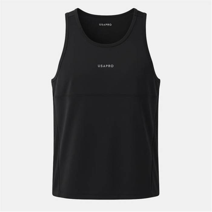 Usa Pro 【 Pro Tight Tank Top Junior Girls Kids Black 】 労働者階級 貯蔵タンクいの一番 お坊っちゃん キッズ 黒いこと 黒いこと