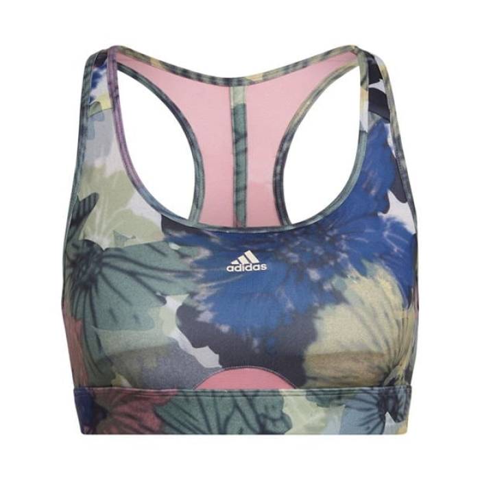 アディダス Adidas 【 Powerreact Training Medium-Support Allover Print Bra Ld99 Women Multi 】 トレーニング レディース