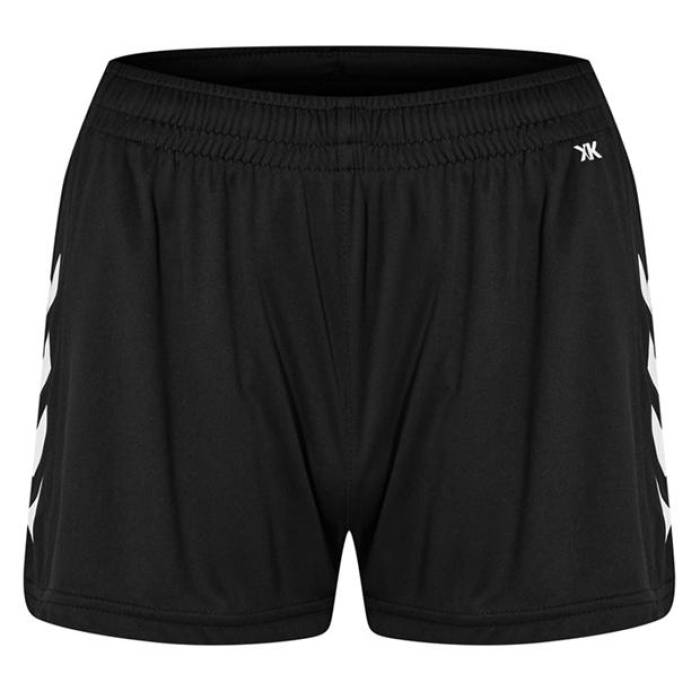 ヒュンメル Hummel 【 Poly Football Shorts Women Black 】 蹴球 さる股引き レディース 黒いこと 黒いこと