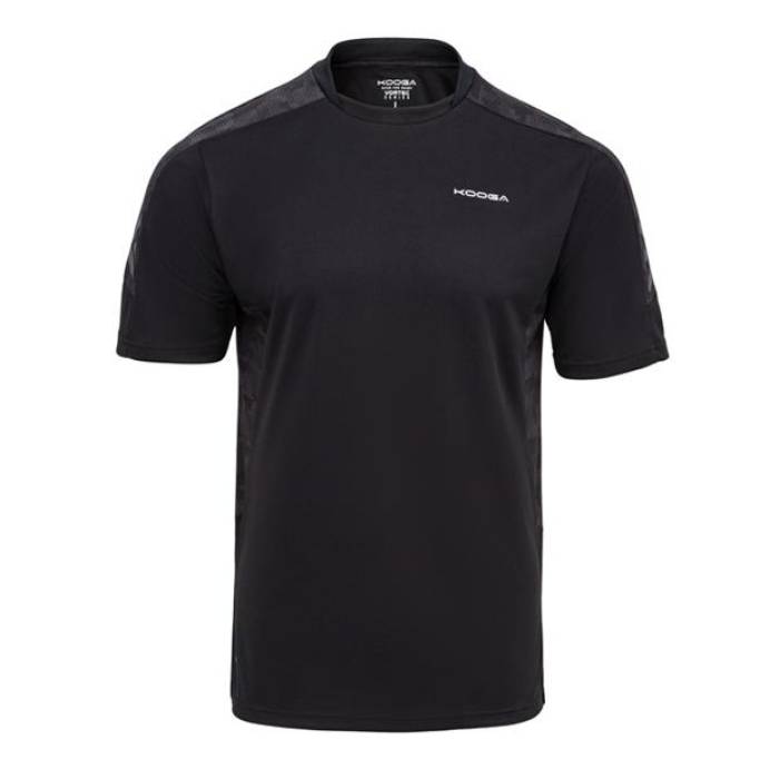 Kooga 【 Training T-Shirt Mens Men Black 】 形づくる プルオーバー メンズ メンズ 黒いこと 黒いこと