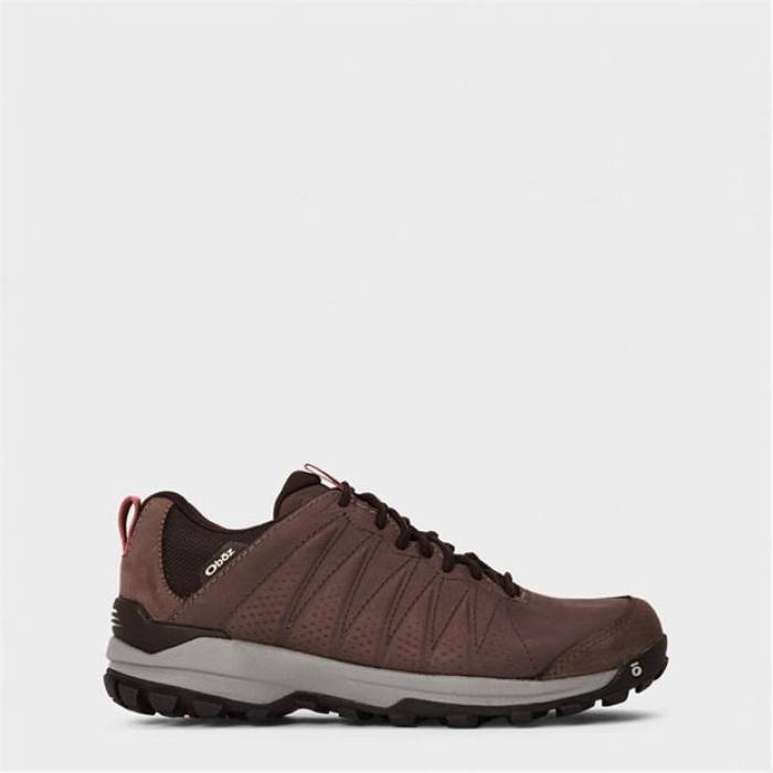 オボズ Oboz 【 Sypes Wide Leather Waterproof Hiking Shoes Women Peppercorn 】 なめし革 シューズ 運動すること靴 レディース