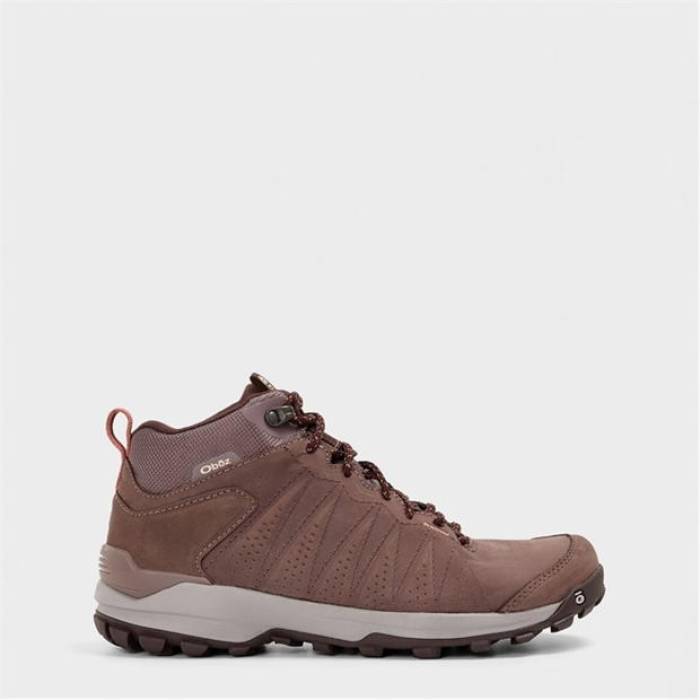 オボズ Oboz 【 Sypes Leather Waterproof Hiking Boot Women Peppercorn 】 レザー ブーツ レディース