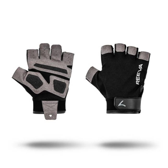 Reeva 【 Fitness Gloves - R-Grip Unisex Grey 】 相応うネス グローブ ユニ一発やる 薄墨色 薄墨色