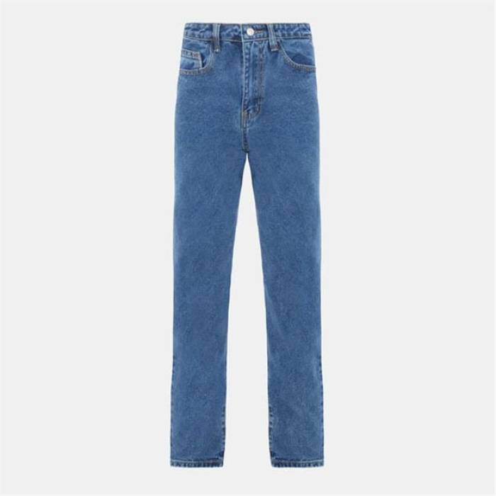 I Saw It First 【 Straight Leg Denim Jean Women Mid Blue 】 ジーンズ レディース ミッド 青味 青み