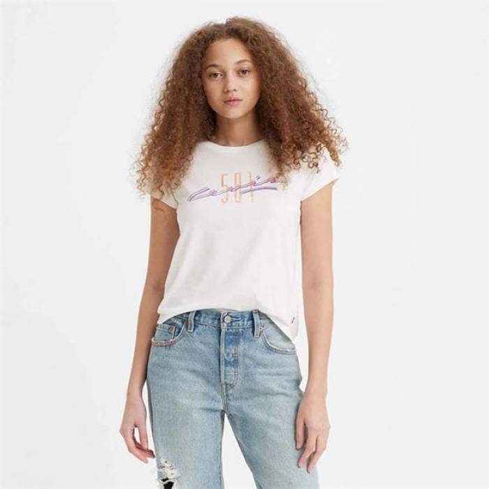 リーバイス Levis 【 Women's Straight Leg Jeans Women 501 Clf B White 】 レディース ジーンズ レディース 白色 ホワイト|スニケス