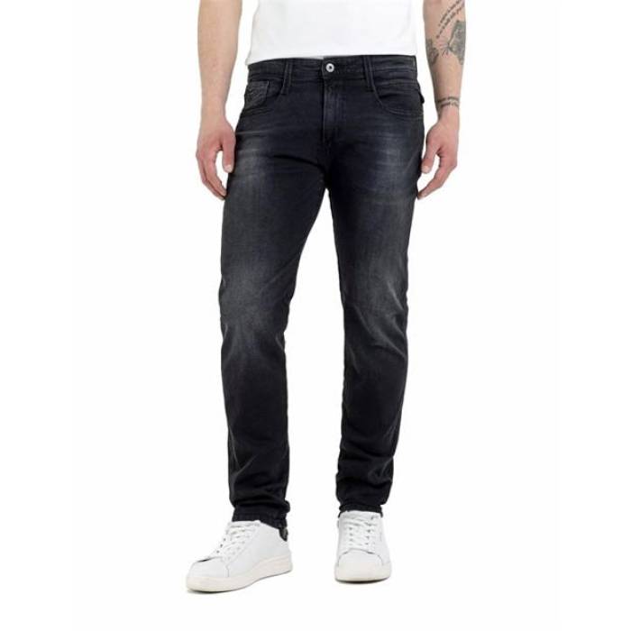 リプレイ Replay 【 Powerstretch Anbass Slim Fit Jean Men Dark Grey 097 】 slim スリム メンズ 灰色 グレー｜スニケス