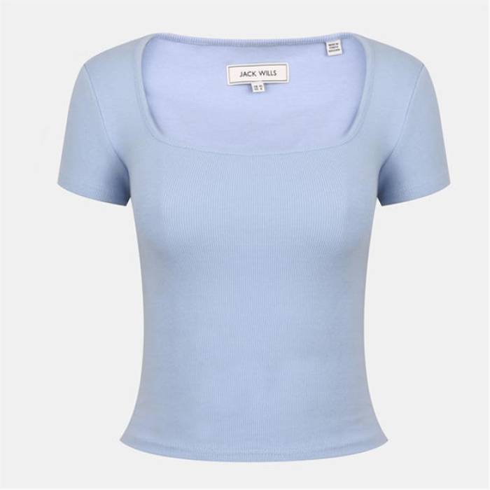 ジャック ウィルス Jack Wills 【 Long-Sleeve T-Shirt Women Brunerra Blue 】 Tシャツ レディース 青色 ブルー
