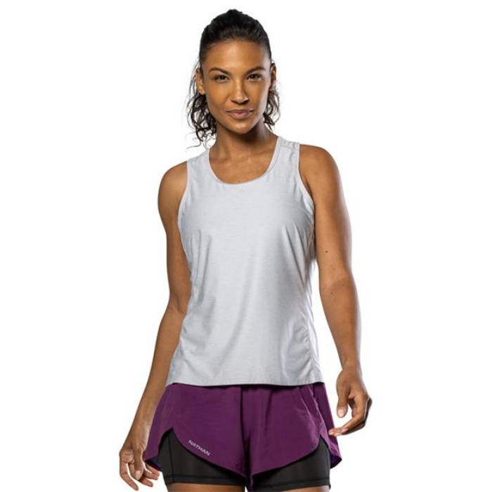 ネイサン Nathan 【 Qualifier Performance Running Vest Women Grey Mist Heat 】 パフォーマンス ベスト レディース 灰色 グレー ヒート