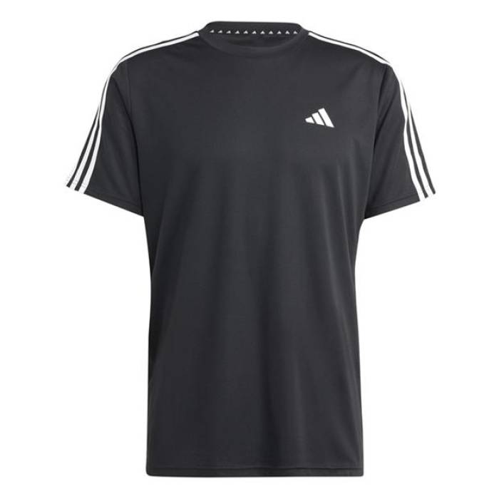 アディダス Adidas 【 3 Stripe Essentials Training T-Shirt Mens Men Black/White 】 Stripe ストライプ トレーニング Tシャツ メンズ メンズ 黒色 ブラック 白色 ホワイト