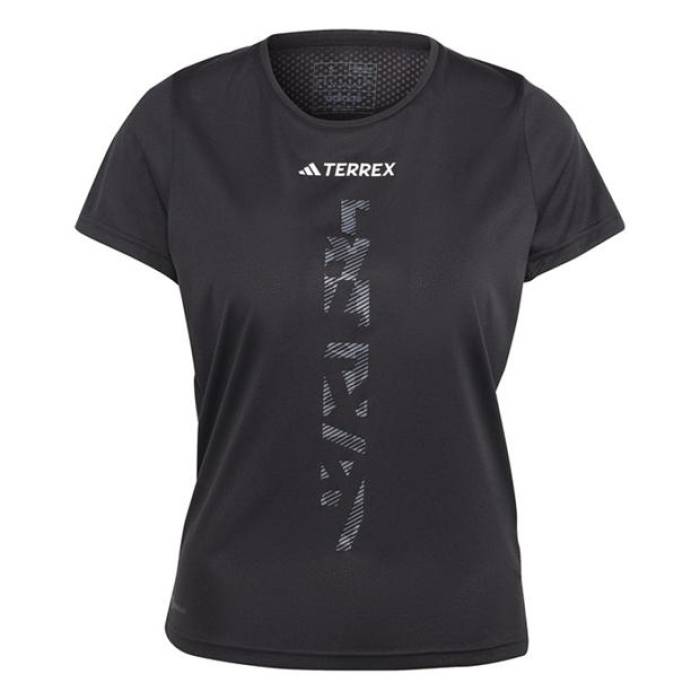 アディダス Adidas 【 Terrex Agravic Trail Running T-Shirt Women Black 】 Tシャツ レディース 黒色 ブラック