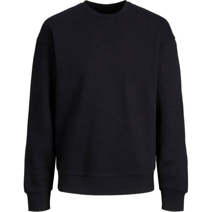 Jack And Jones 【 Bradley Crew Sweater Mens Plus Size Men Black 】 クルー トレーナー メンズ メンズ 黒色 ブラック