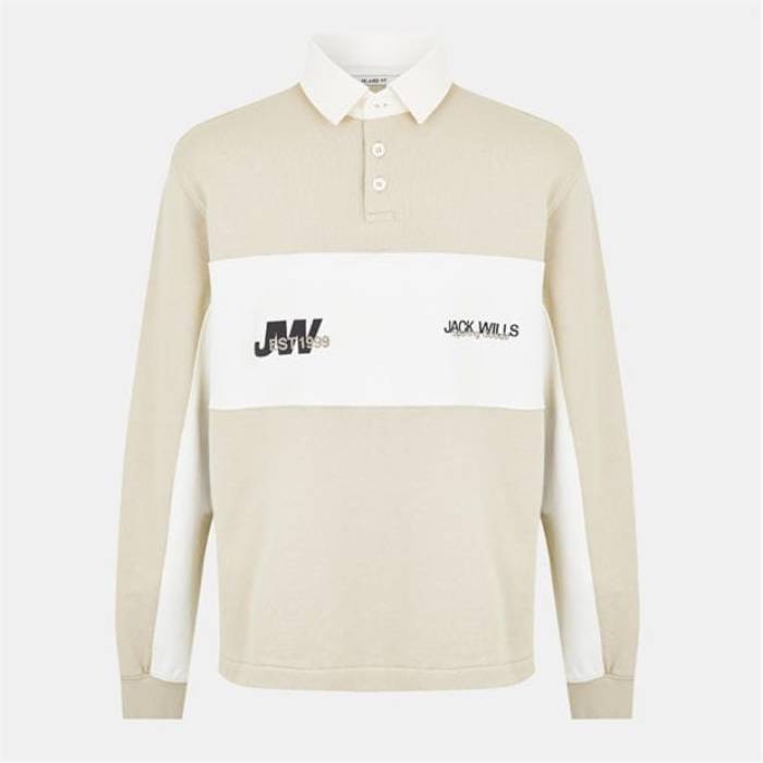 ジャック ウィルス Jack Wills 【 Jw Logo Crew Sweatshirt Men Putty 】 ロゴ クルー スウェット トレーナー メンズ|スニケス