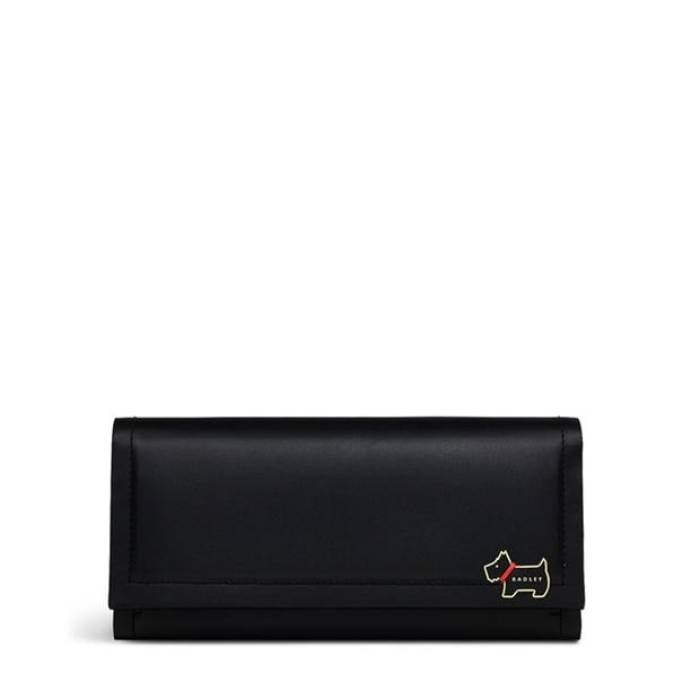 Radley 【 Women\u0027s Heritage Trifold Wallet Women Black 】 レディース Wallet ウォレット・紙入れ レディース 黒いこと 黒いこと
