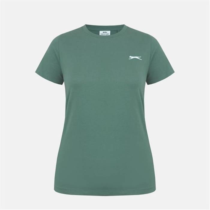 Slazenger 【 Neck Tee Womens Women Khaki 】 ティーシャツ レディース レディース カーキ