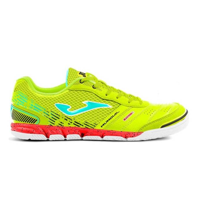 ホマ Joma 【 Mundial Leather Indoor Football Trainers Men Flugreen/Orange 】 レザー フットボール シューズ スニーカー メンズ orange 橙・オレンジ
