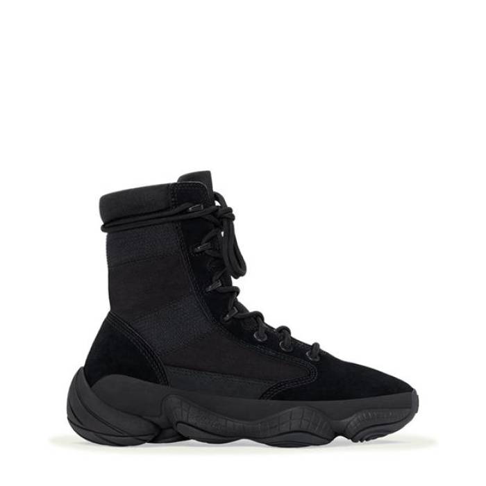 たわい無い Yeezy 【 500 Boots With Adiprene+ Cushioning Kids Utlility Black 】 ブーツ お坊っちゃん キッズ 黒いこと 黒いこと