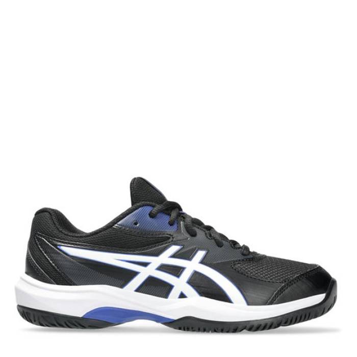 アシックス Asics 【 Gel-Game ガウス Tennis Shoes Unisex Kids Kids Black/White 】 庭球 シューズ 運動すること靴 御坊っちゃん キッズ 黒いこと 黒いこと 白いこと 白いこと