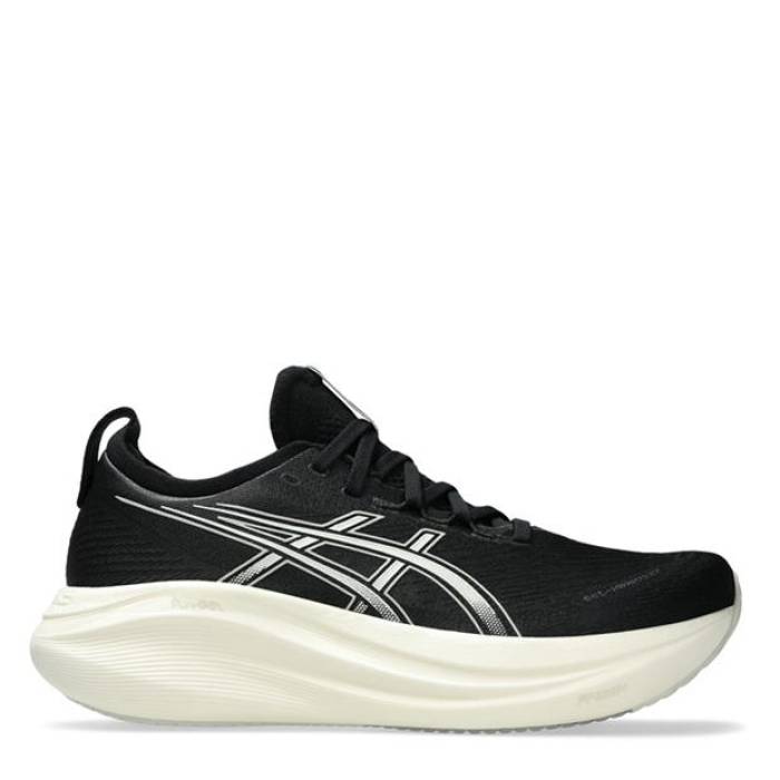 アシックス Asics 【 Gel-Nimbus 27 Road Running Shoes Mens Men Black/White 】 シューズ 運動すること靴 メンズ メンズ 黒いこと 黒いこと 白いこと 白いこと