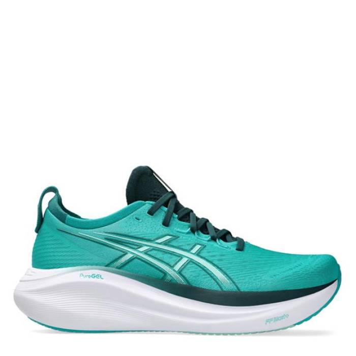 アシックス Asics 【 Gel-Nimbus 27 Road Running Shoes Mens Men Wave Teal 】 シューズ 運動すること靴 メンズ メンズ Wave ウェーブ・ウェイブ