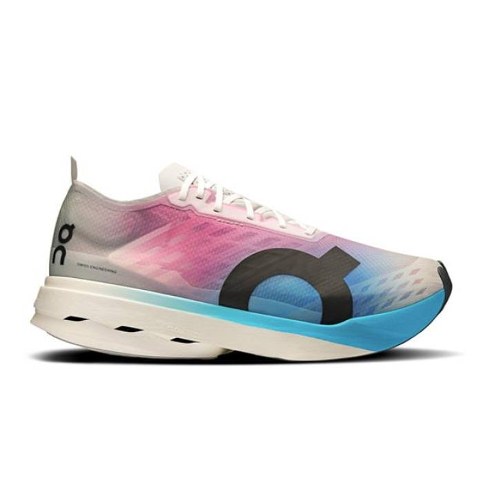 オン On 【 Cloudboom Strike Fast Neutral Road Running Shoes Men White/Blue 】 ストライク ファ同盟罷工 シューズ 運動すること靴 メンズ 白いこと 白いこと 青碧 青碧