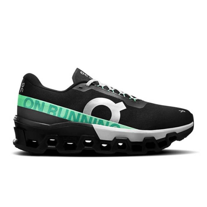 オン On 【 Cloudmster 2 Running Shoes Mens Men Black Glacier 】 シューズ 運動すること靴 メンズ メンズ 黒いこと 黒いこと